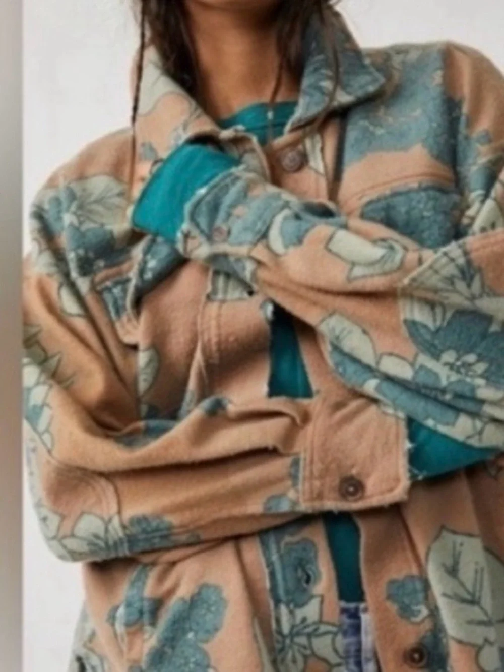 Ruby Button Down Oversized Shacket - Picture 3 of 7